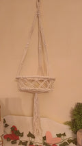 Colgador de cordel blanco